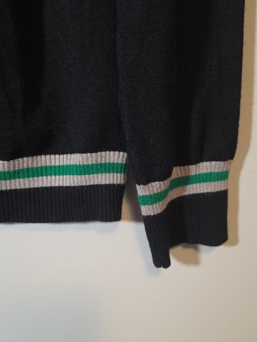 Warner Bros. Black Slytherin Crest Button Cardigan with Green & Silver Trim - Picture 4 of 6